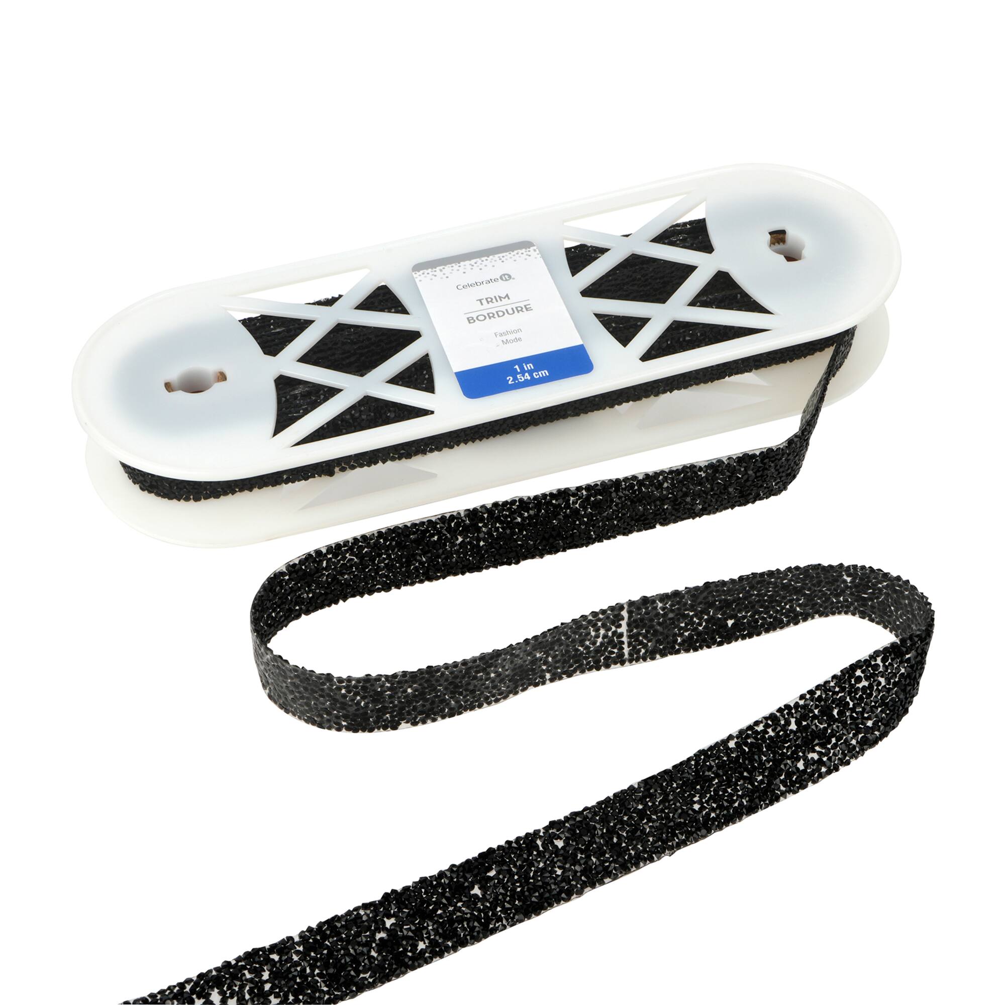1" Black Diamond Trim by Celebrate It® Fashion Mode